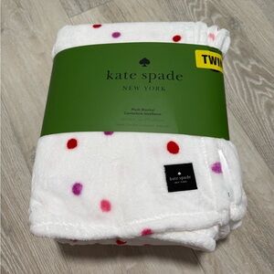 Kate spade NWT Plush Blanket Twin 68 x 90 in